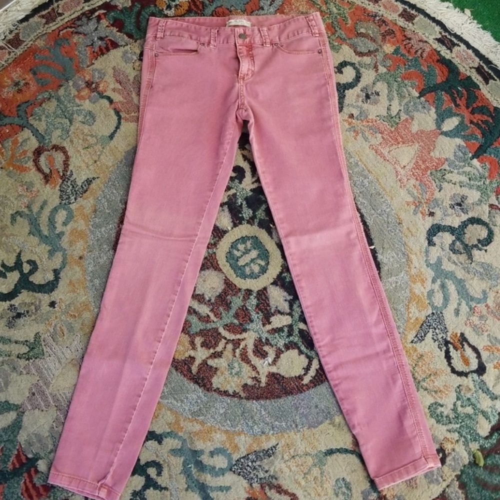 FREE PEOPLE Salmon Pink Skinny Jeans